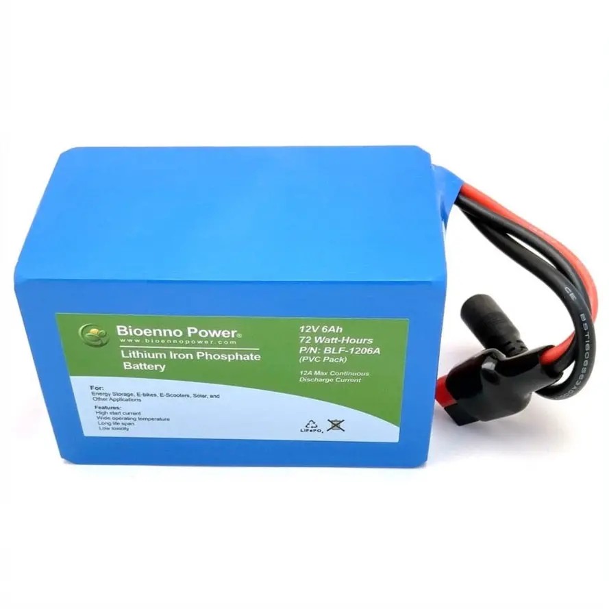 12V 6Ah Lifepo4 Battery - Bioenno Power Blf-1206A 1