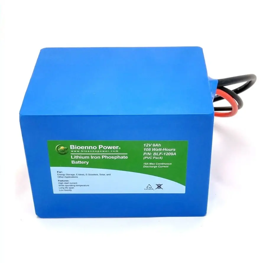 12V 9Ah Lifepo4 Battery - Bioenno Power Blf-1209A 1