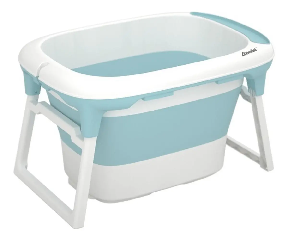 Bañera Plegable Bubbles Verde De Bebe 1