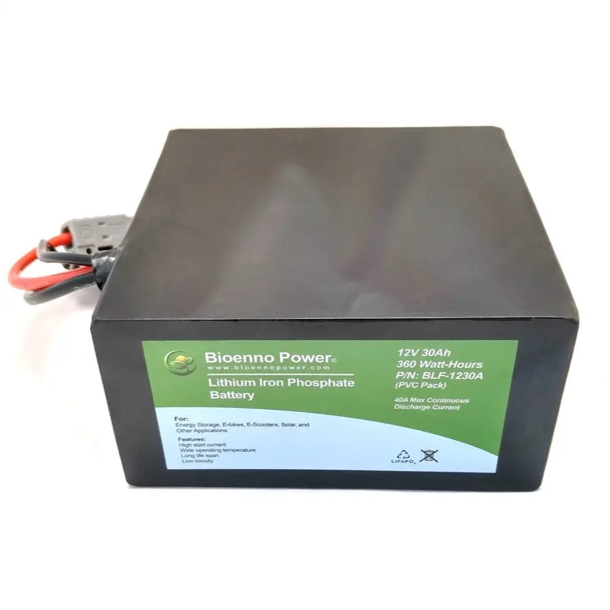 12V 30Ah Lifepo4 Battery - Bioenno Power Blf-1230A Pvc 1