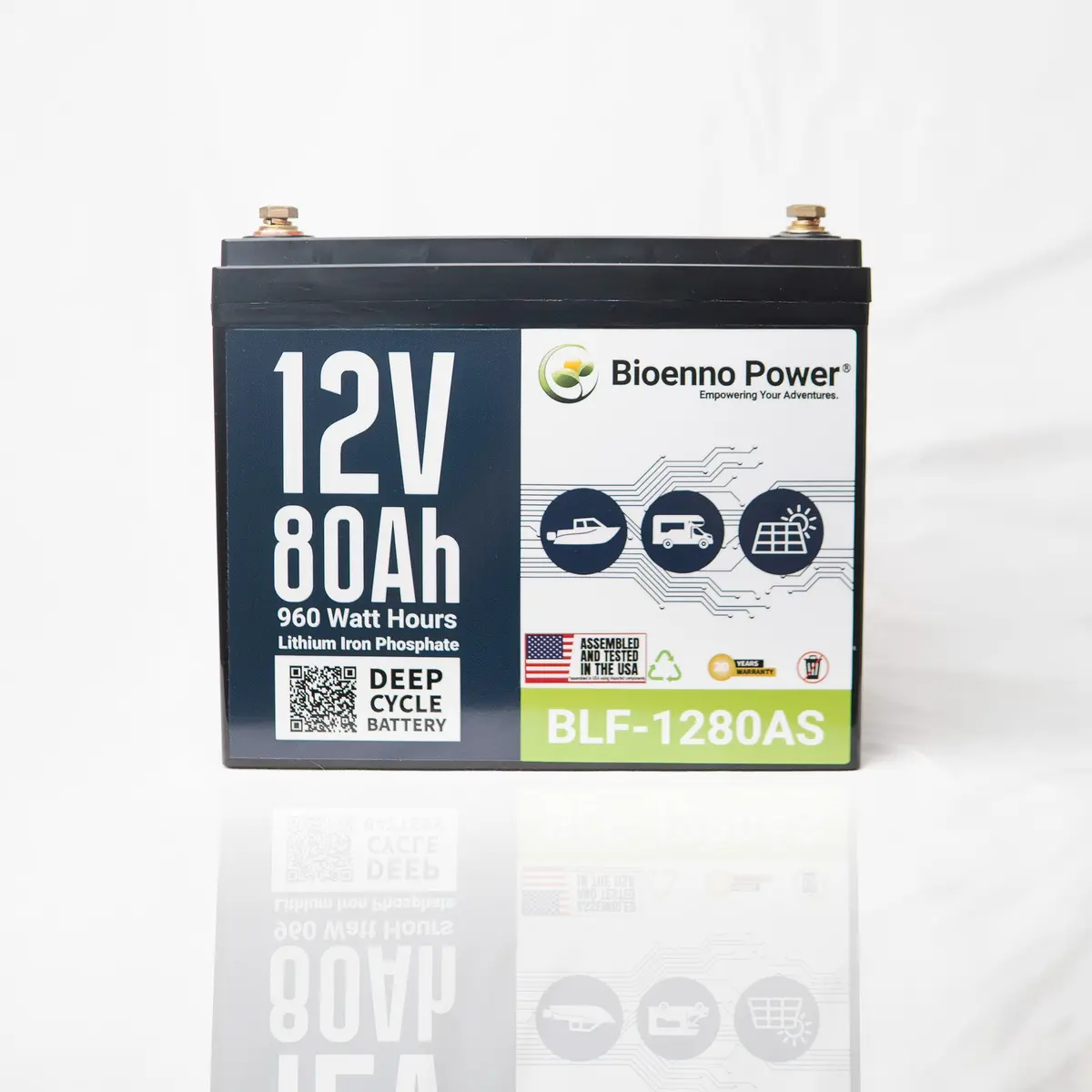 12V, 80Ah Lfp Battery (Abs, Blf-1280As) 1