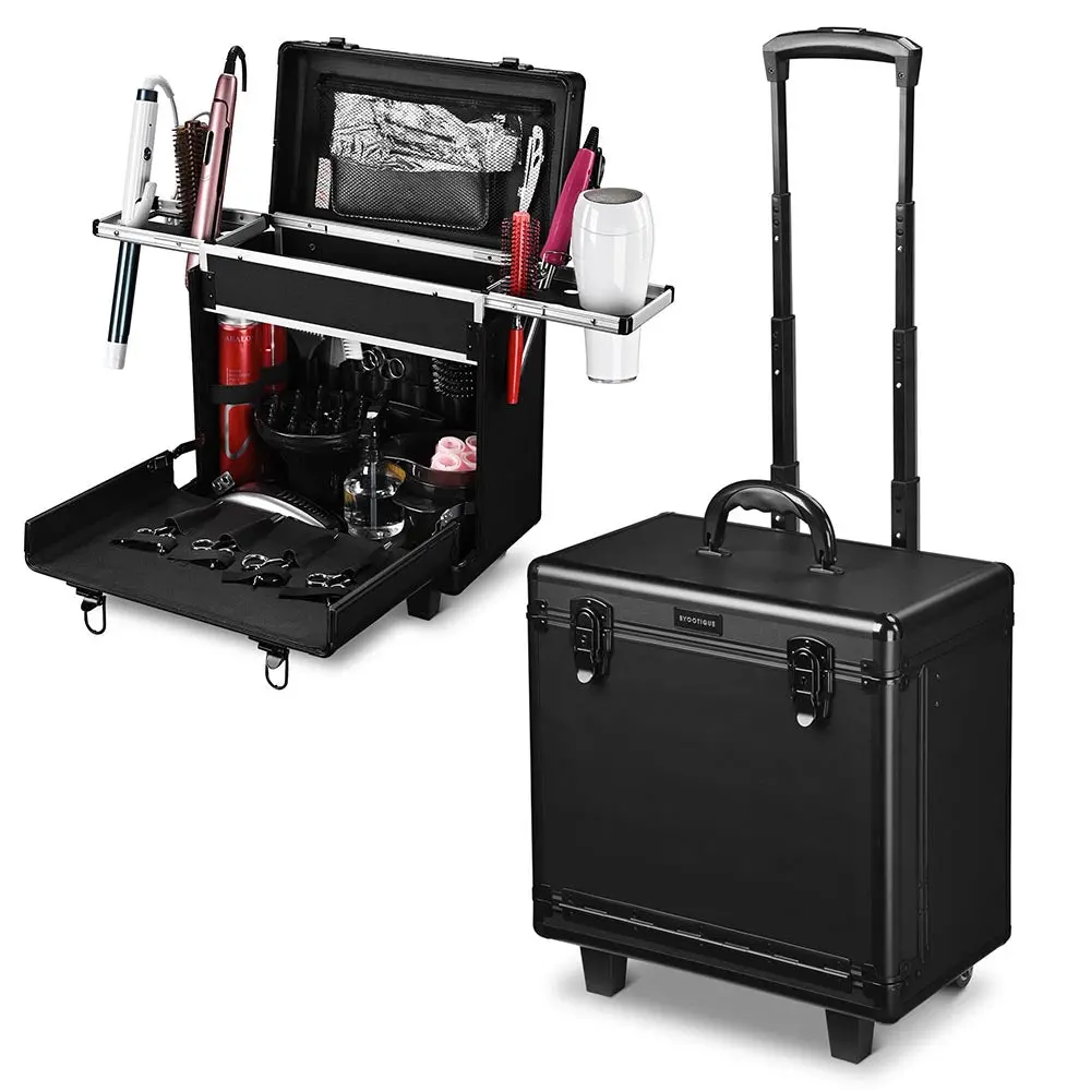 Byootique Hair Stylist Rolling Case Lock Hairdresser Tool Case 1