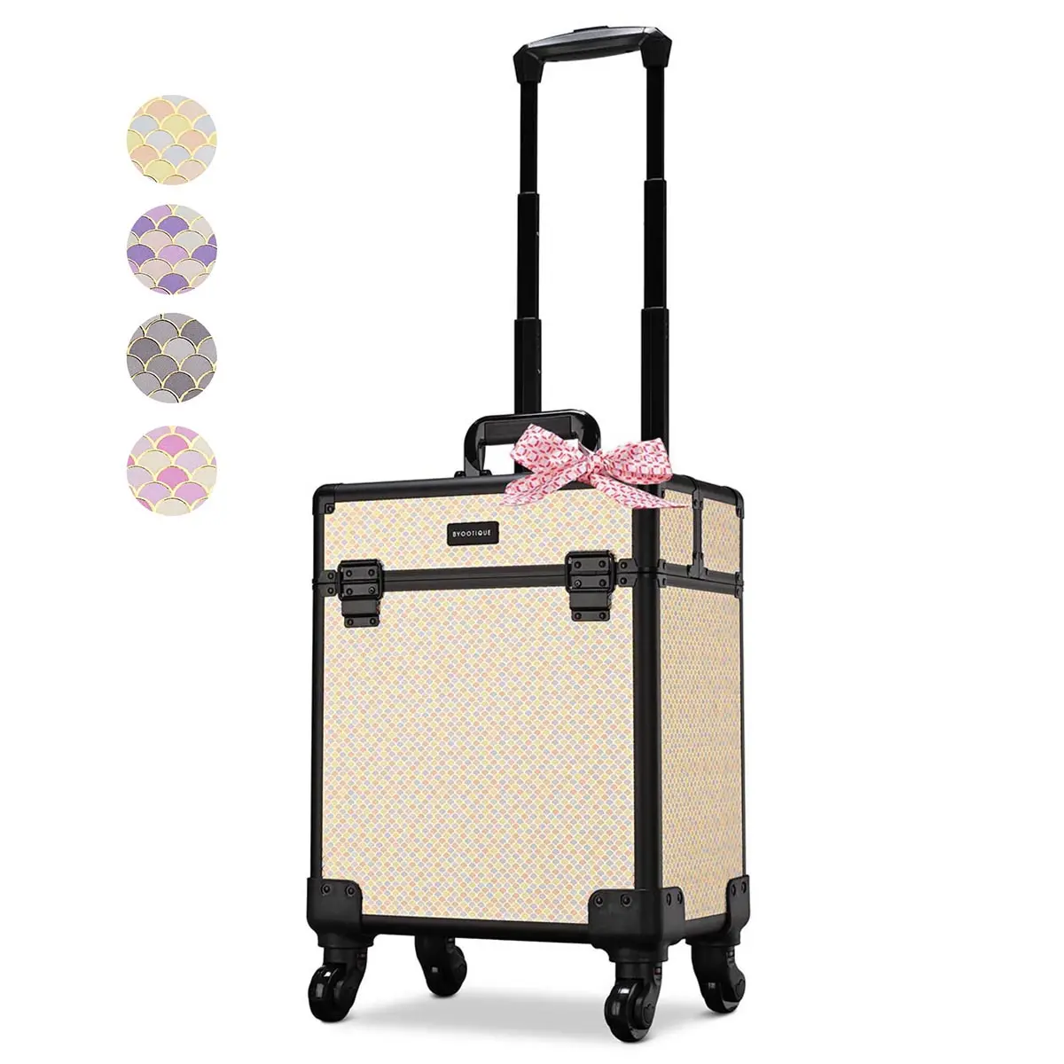 Byootique Art Deco Cosmetology Rolling Case Makeup Case 1