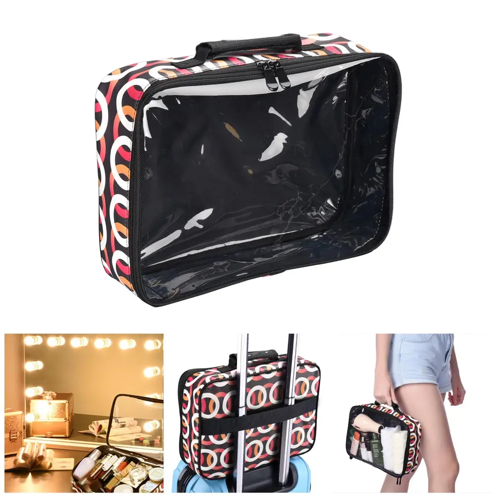 Byootique Makeup Bag Travel Cosmetic Clear Bag 420D 14X10x3" 1