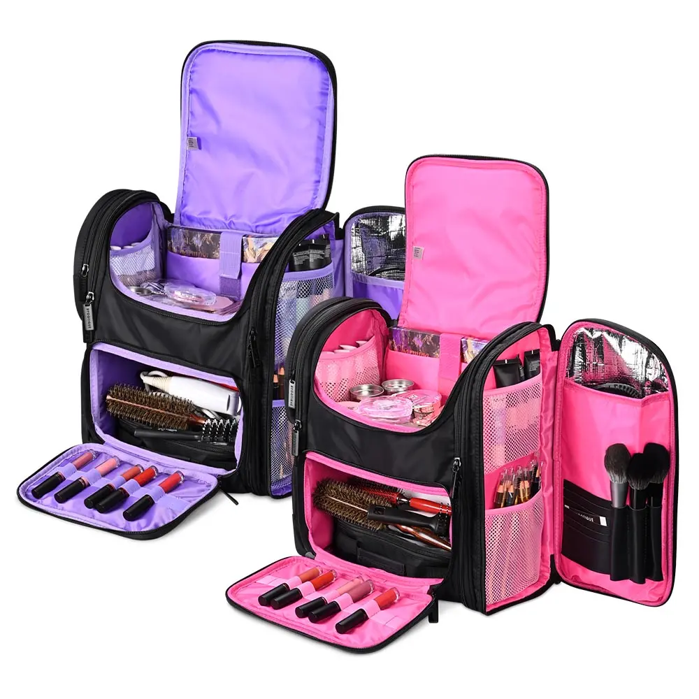 Byootique Pro Artist Makeup Barber Bag Backpack Travel 1