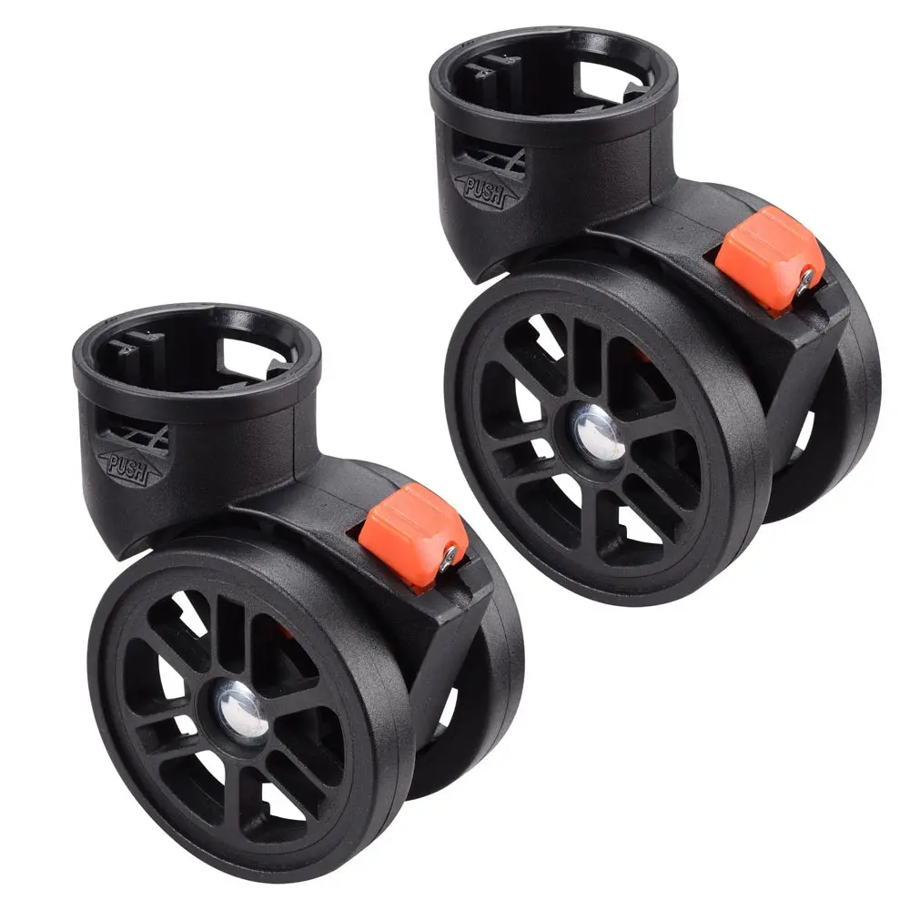 Byootique Lockable Swivel Caster Wheels For Makeup Case 2Pcs 1