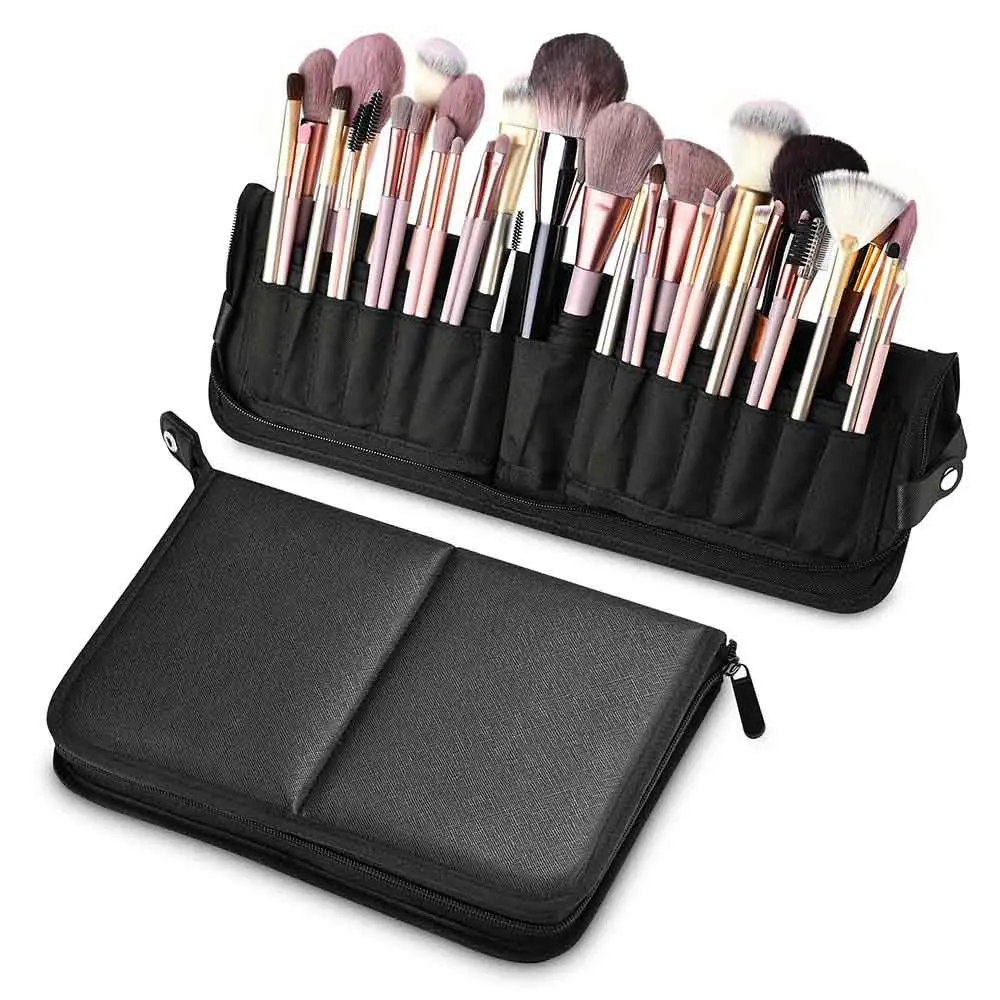 Byootique Makeup Brush Holder With 29 Pockets Stand Up 1