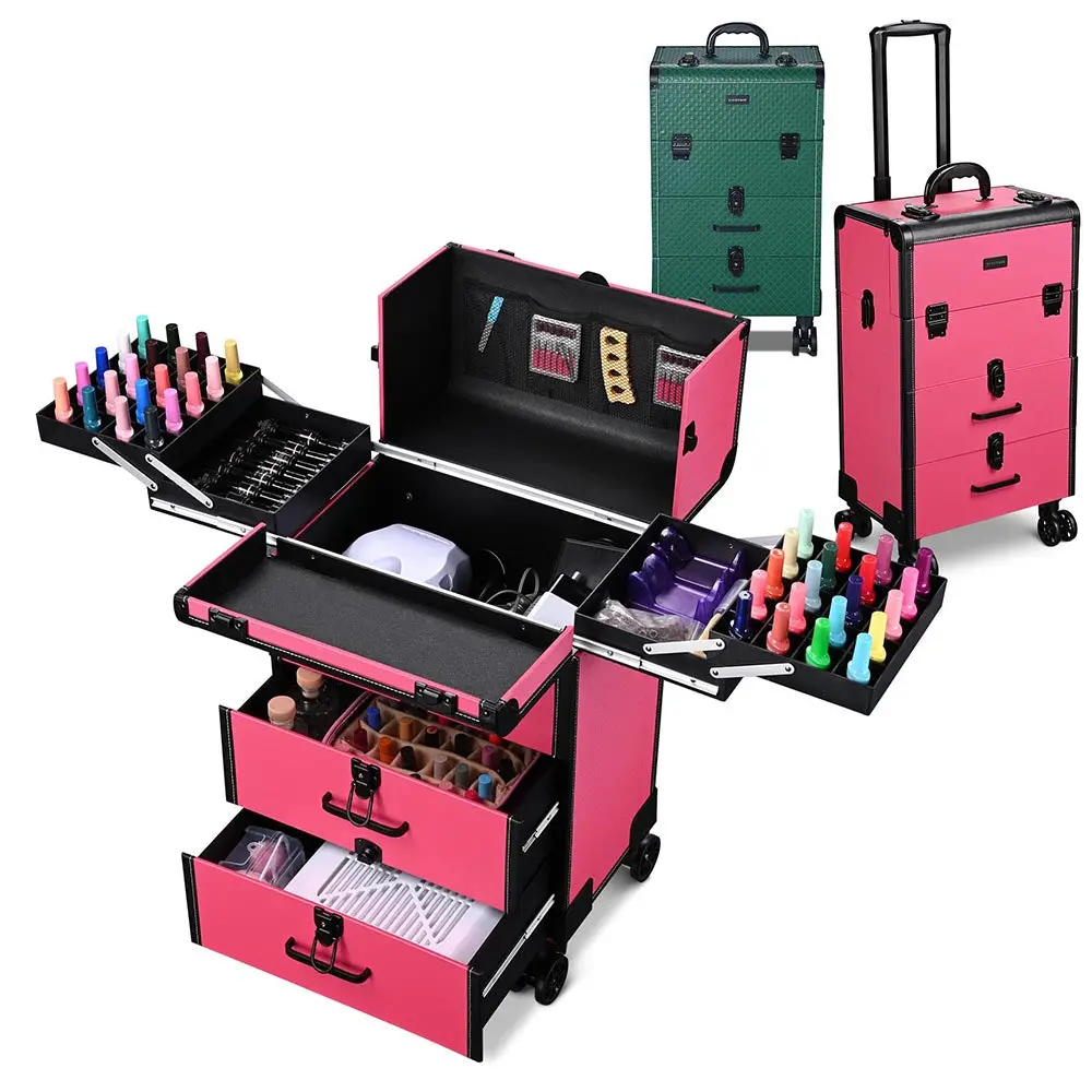 Byootique Artist Rolling Makeup Case With Drawers 1