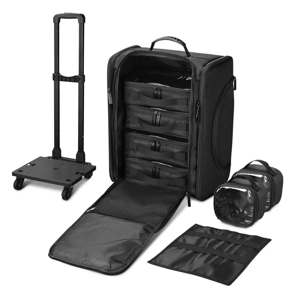 Byootique Rolling Case With Detach Trolley Wheels & Compartments 1