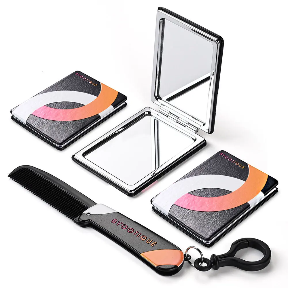 Byootique Magnifying Mirror Dual Sided With Comb 3Ct/Pack 1