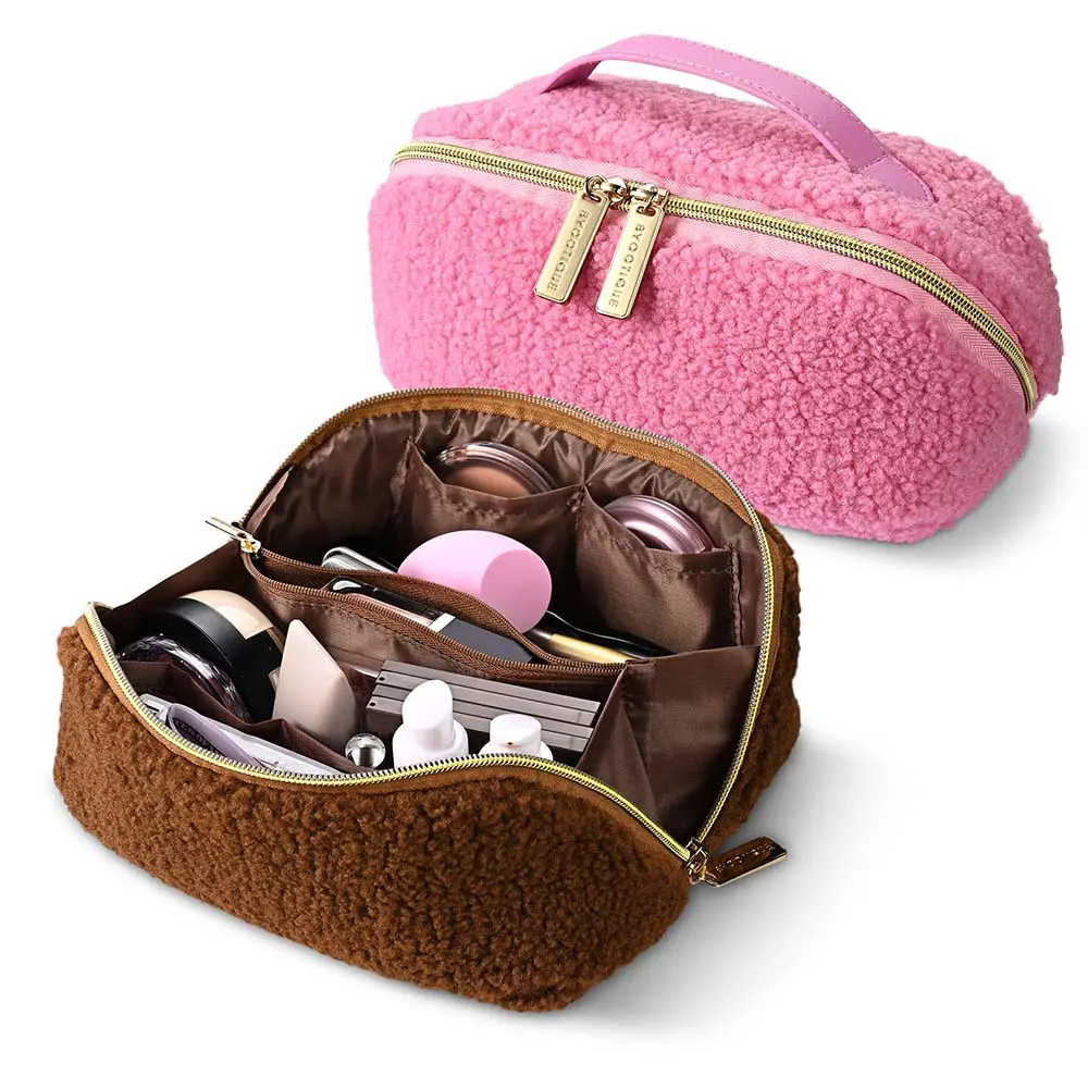 Byootique Travel Makeup Bag With Compartments Zipper 1