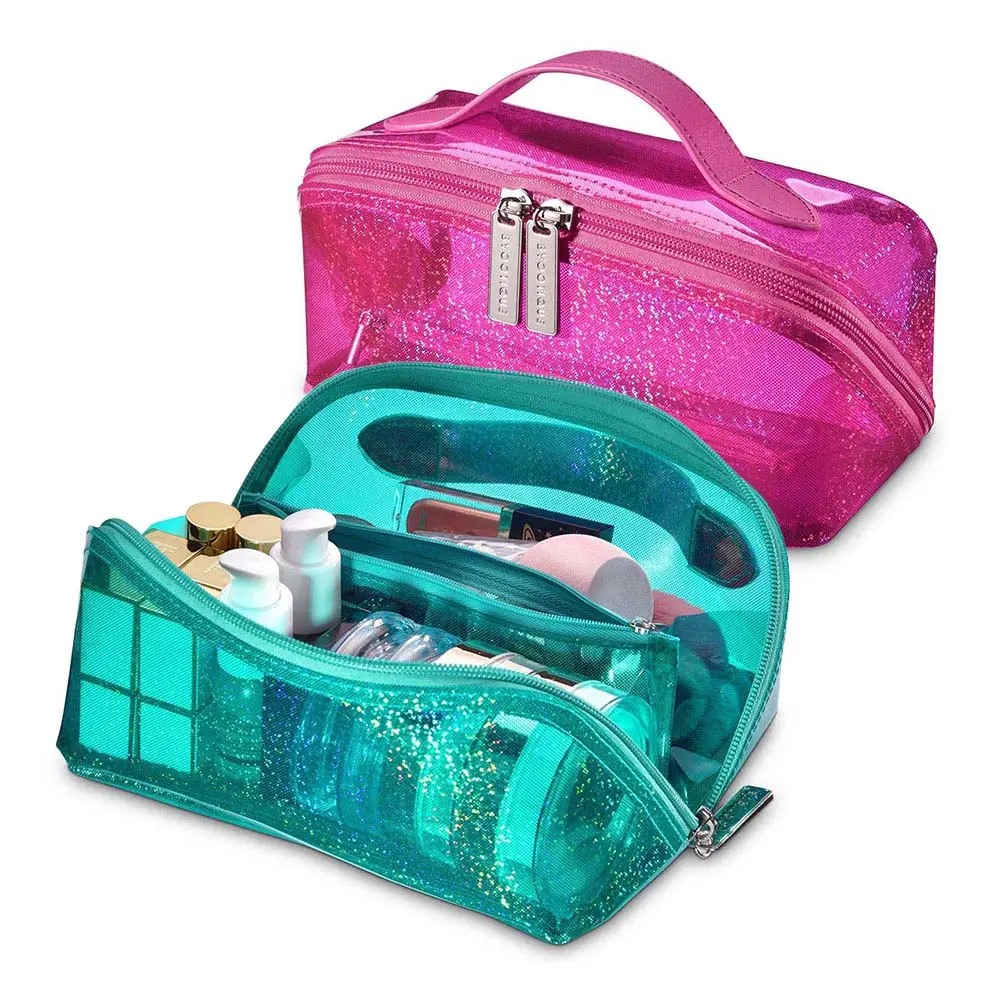 Byootique Sparkle Travel Cosmetic Bag With Compartments 1