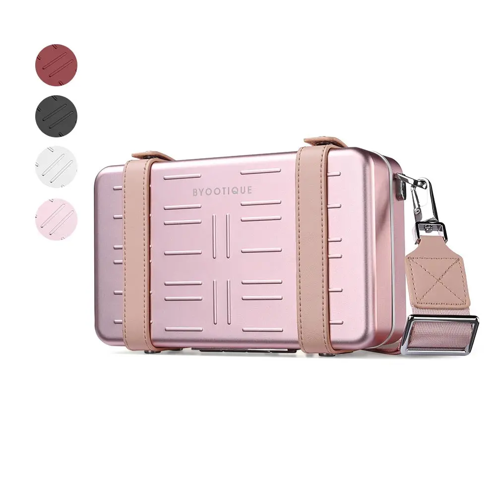 Byootique Mini Crossbody Handbag Hard Shell Snap Closure 1