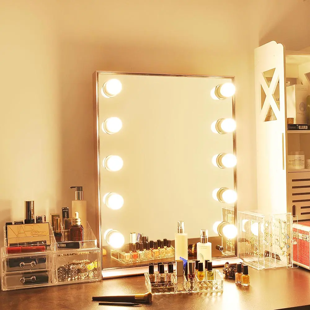 Byootique 20X26 In Hollywood Vanity Mirror W/ Led Light Dimmer 1
