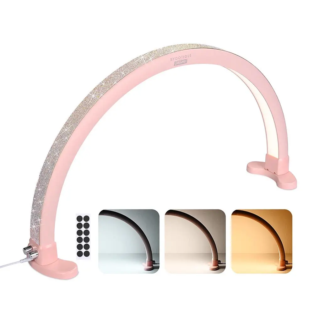 Yescom Half Moon Light Nail Table Lamp With Rhinestone 29In 48W 1