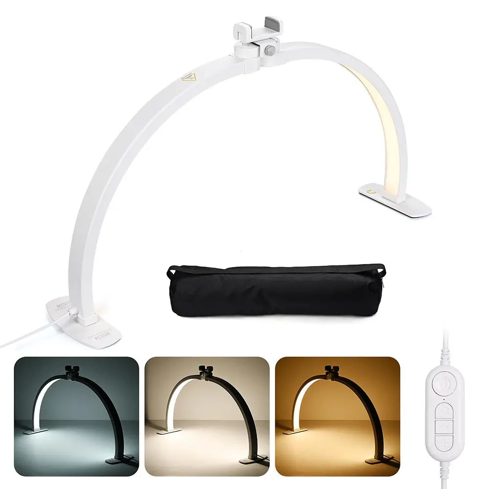 Yescom Half Moon Light Nail Table Lamp 29In 40W 1