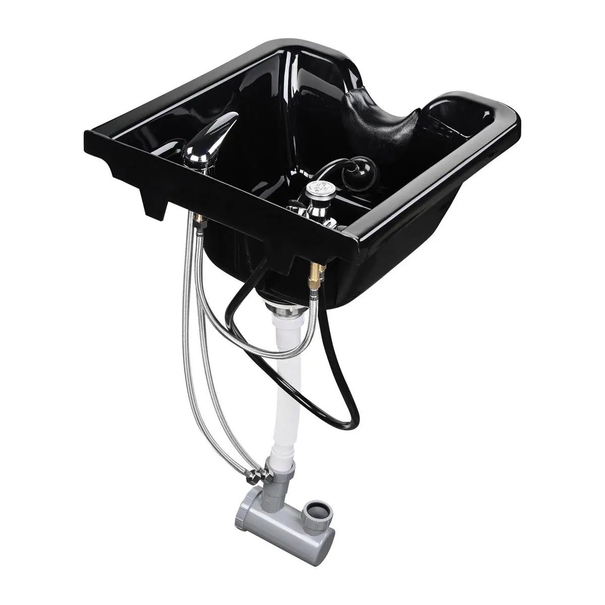 Yescom Salon Shampoo Bowl Hair Basin W/ Faucet Neck Rest Hair Trap 1