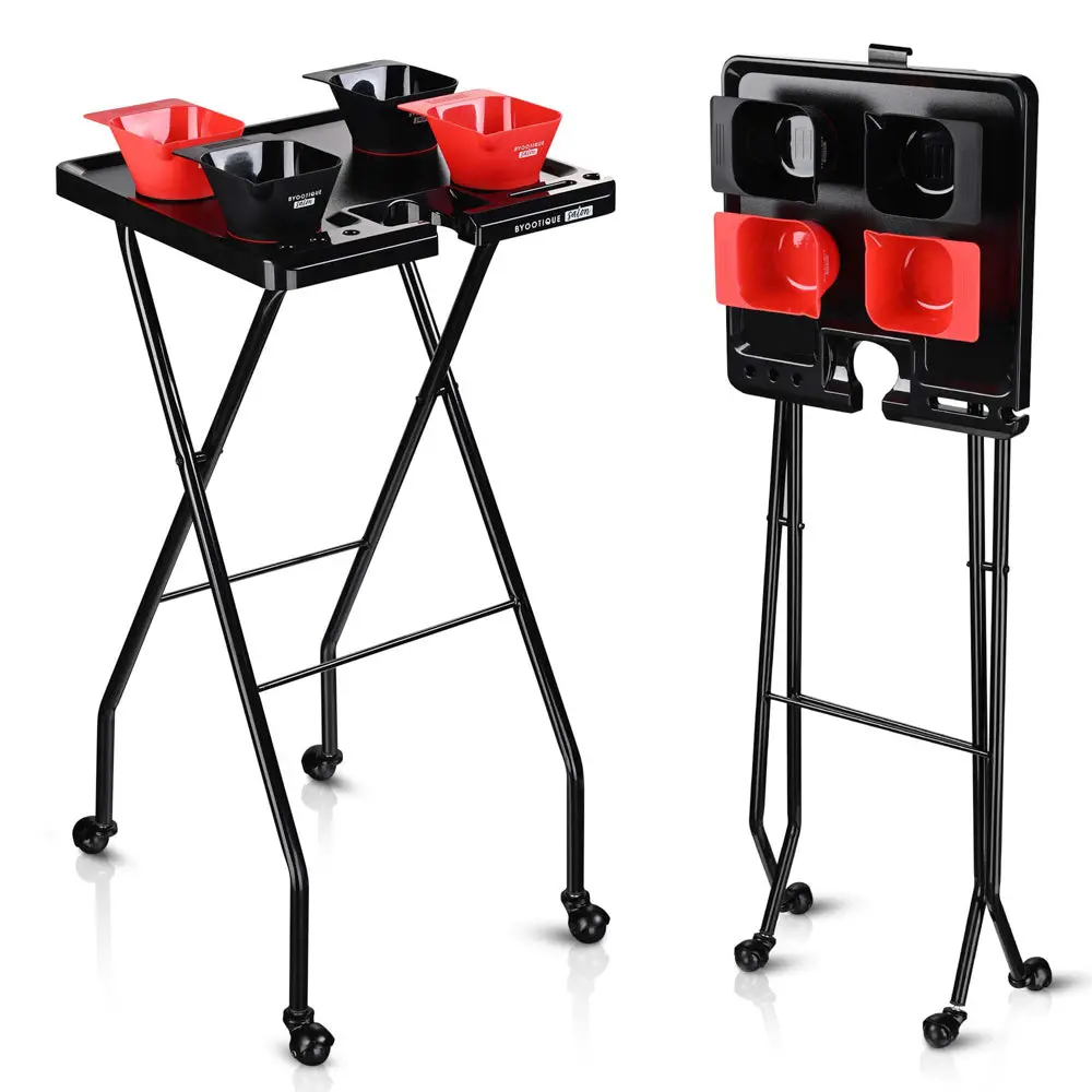 Byootique Magnetic Salon Tray Trolley Esthetician Cart Bowls & Drawer 1