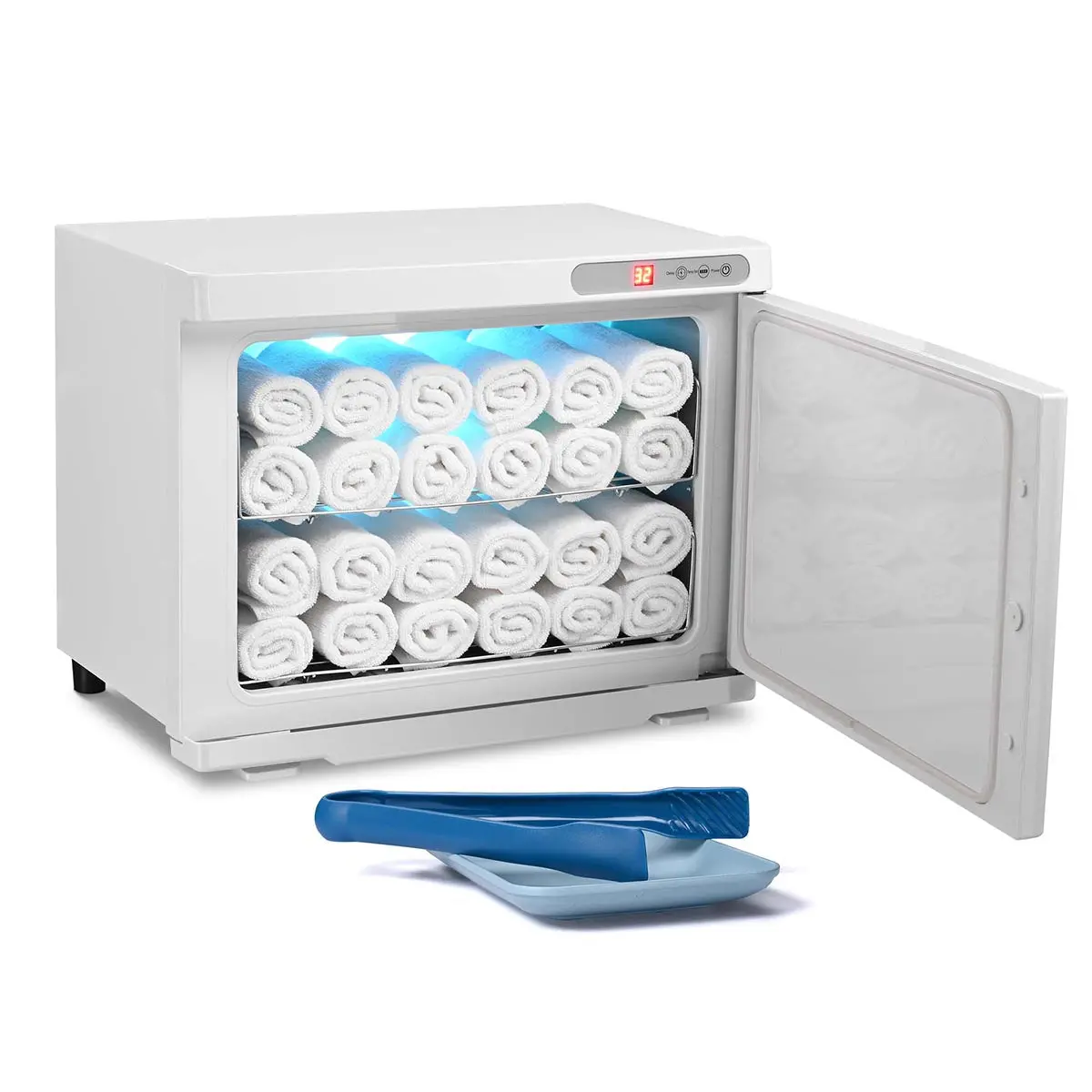 Yescom 23L Heated Towel Warmer Uv Sterilizer Cabinet 2-Layer 1