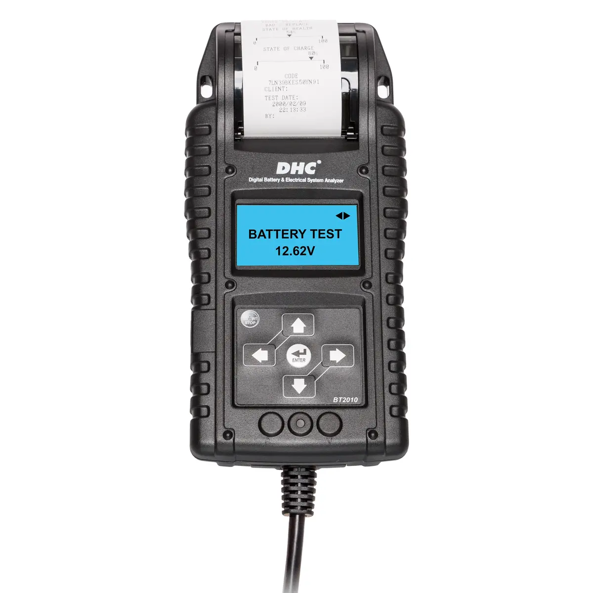 12V/6V Battery Tester Dhc Bt2010 - Bt2000 Series Tests Flooded, Marine, Agm, Gel Batteries 1