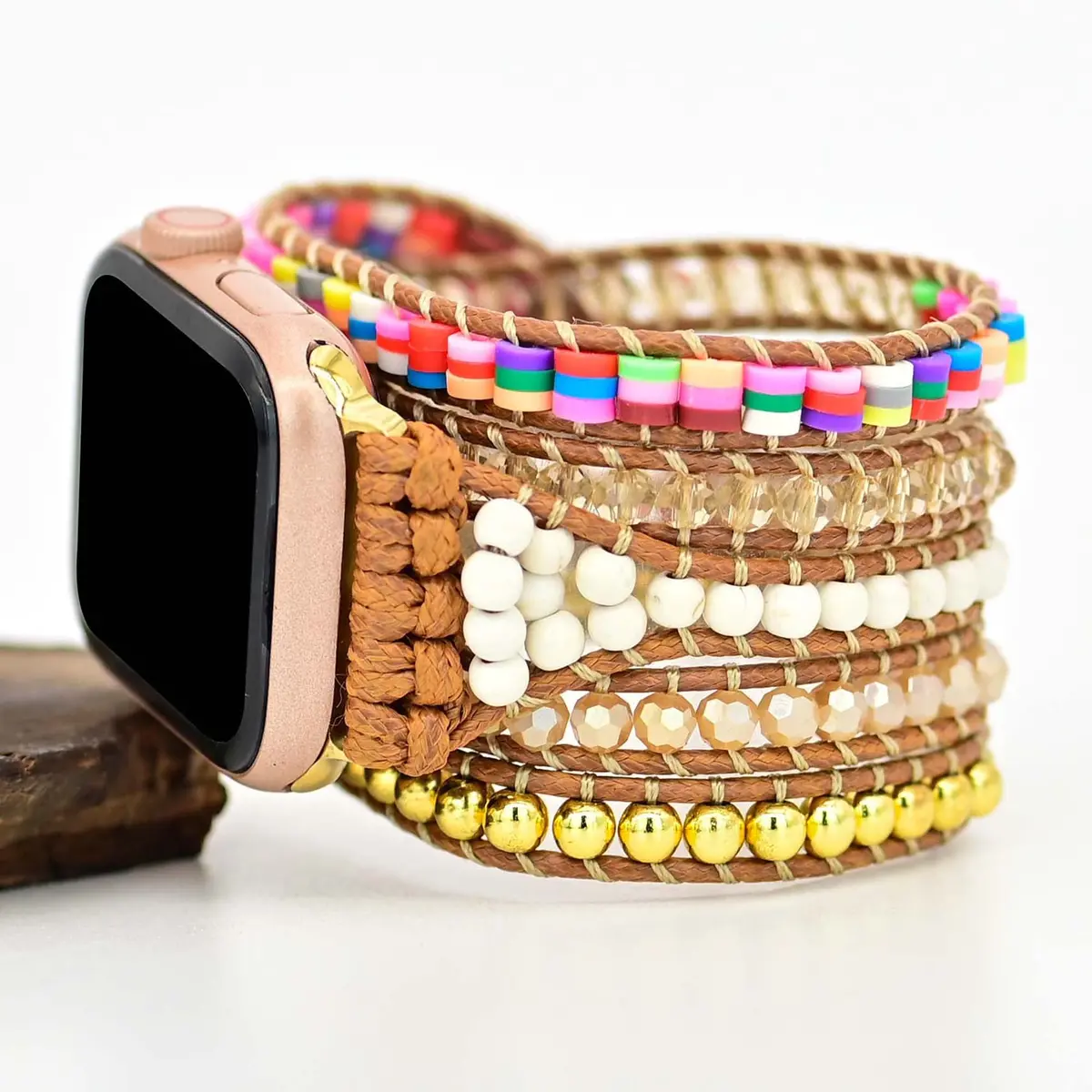 Neon Jasper Bohemian Wrapsody Bracelet Band For Apple Watch 1