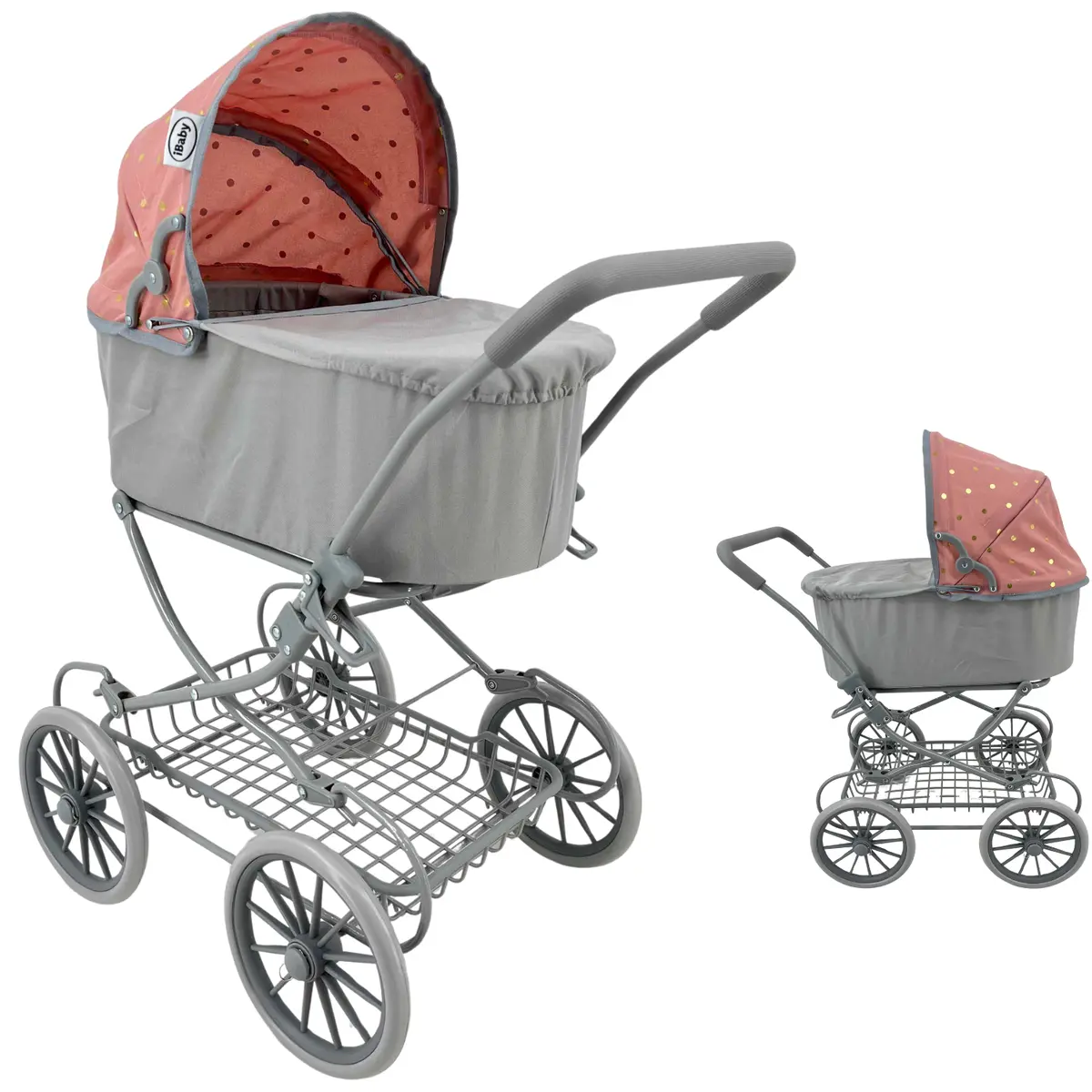 Carriola Para Muñeca Con Bambineto Reversible Plegable 10074 Ustica Ibaby 1