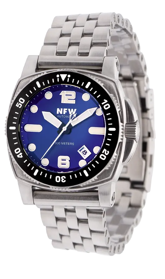 The New Shumate Diver 15820 - Brushed Steel 1