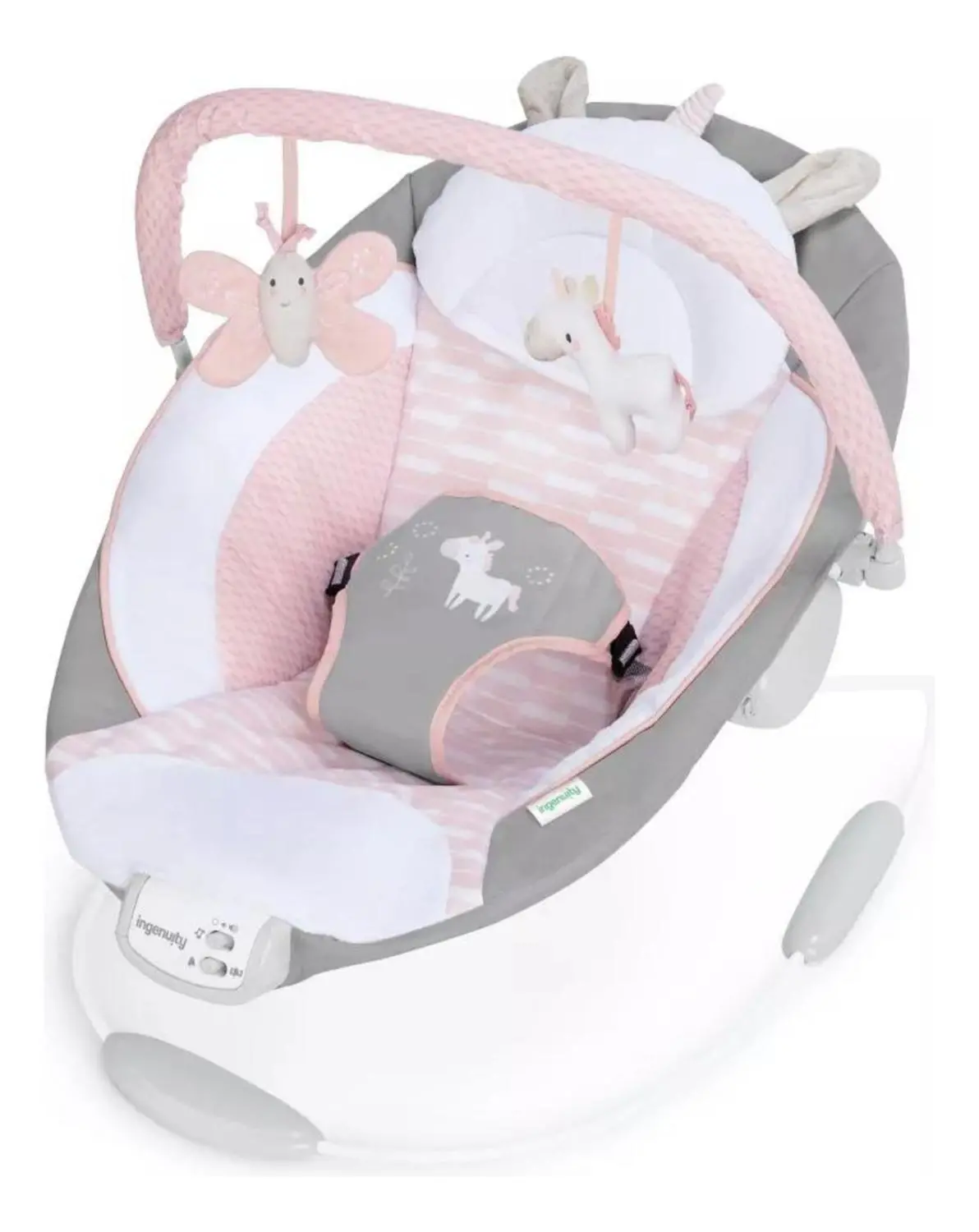 Bouncer Silla Vibradora Flora Unicornio Ingenuity 12201 Rosa 1
