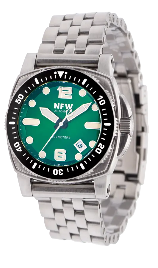 The New Shumate Diver 16020 - Brushed Steel 1
