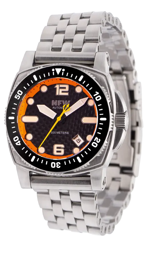 The New Shumate Diver 16120 - Brushed Steel 1
