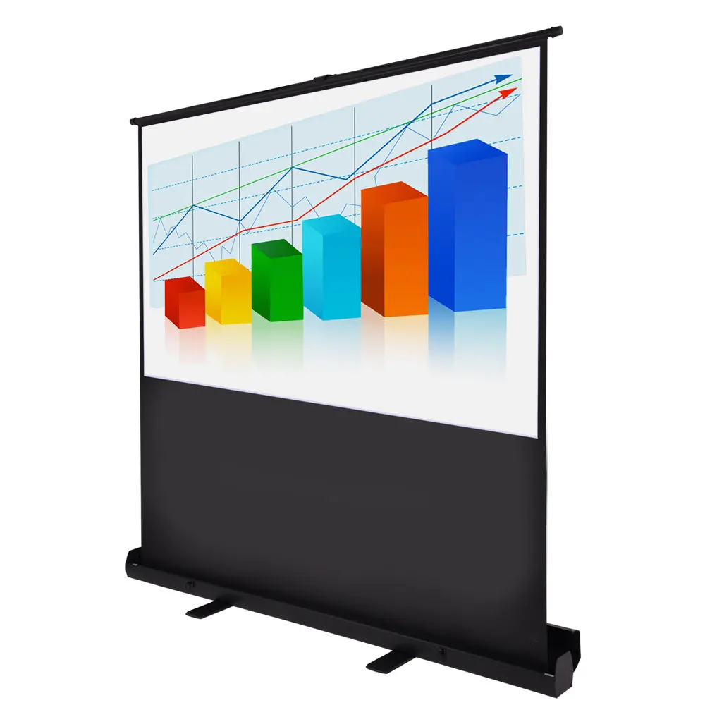 Instahibit Floor-Standing Pop Up Projector Screen 60" 4:3 1