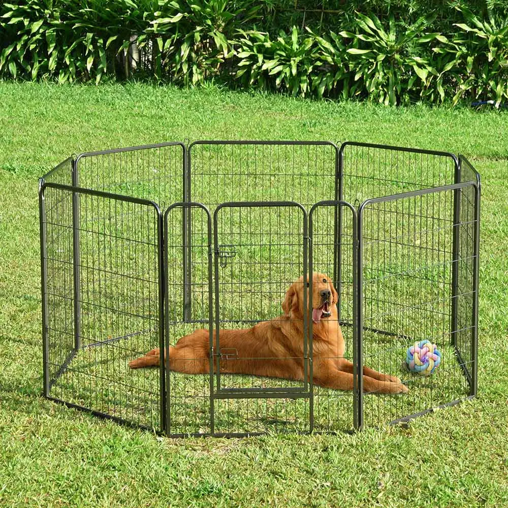 Yescom Heavy Duty Dog Playpen 40" Tall 8-Panel Puppy Pen Metal 1