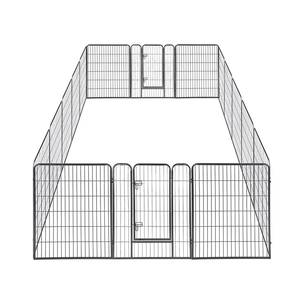 Yescom Heavy Duty Dog Playpen 40" Tall 16-Panel Puppy Pen Metal 2