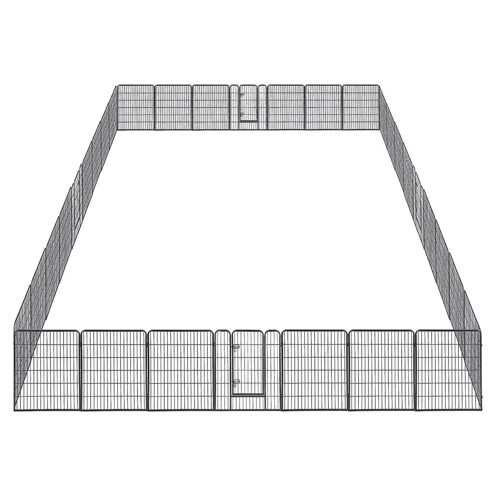 Yescom Heavy Duty Dog Playpen 40" Tall 32-Panel Puppy Pen Metal 1