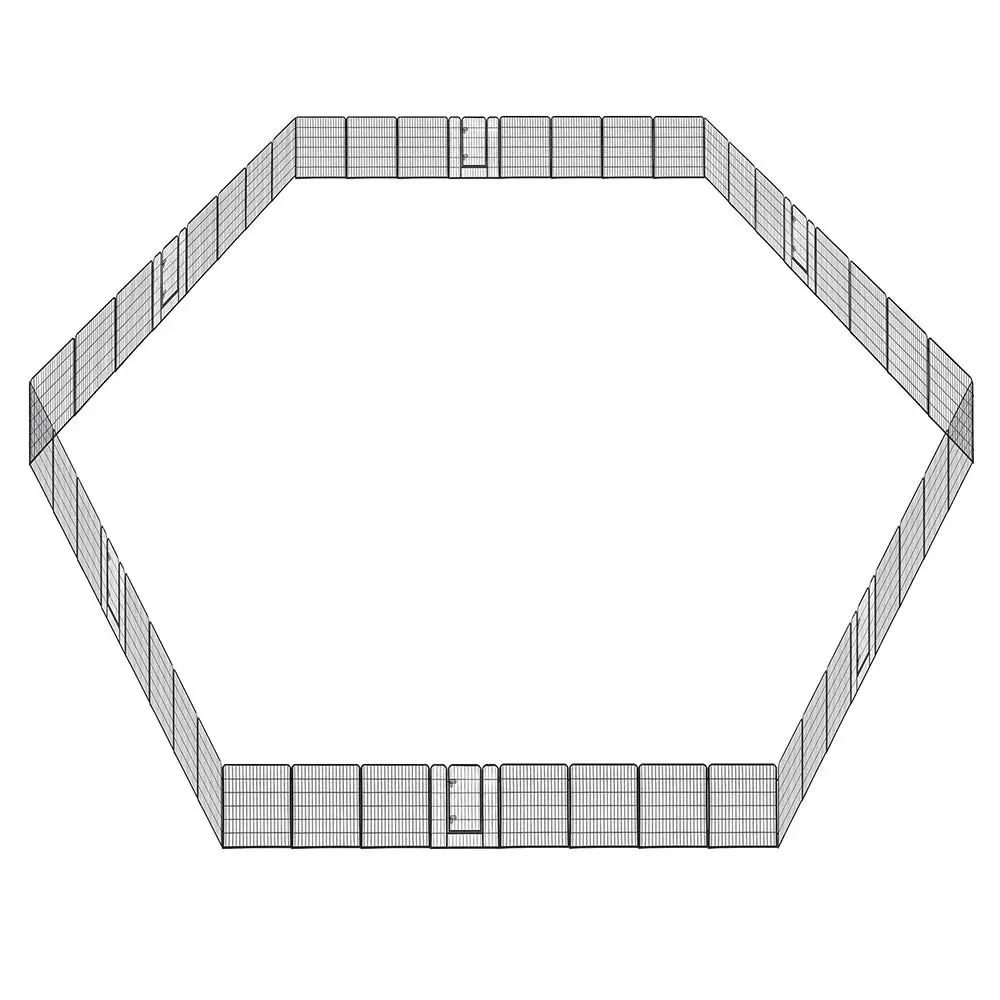 Yescom Heavy Duty Dog Playpen 40" Tall 48-Panel Puppy Pen Metal 1