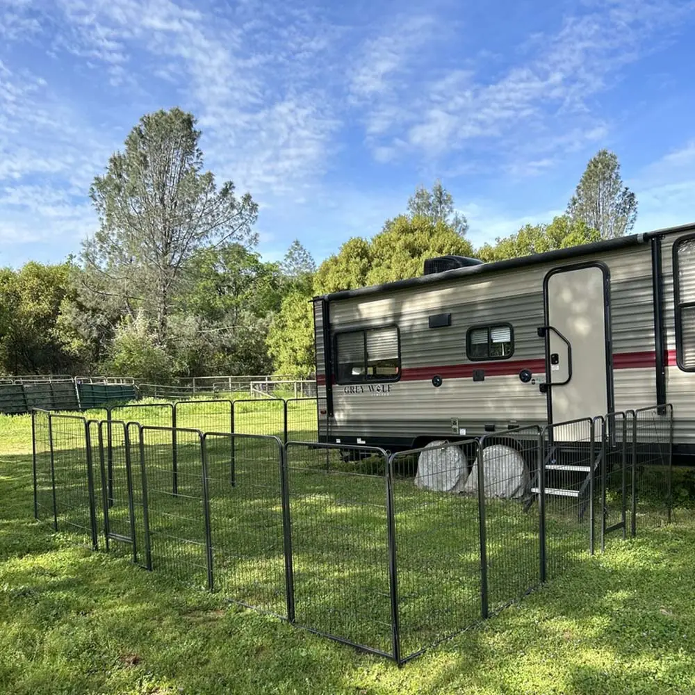 Yescom Heavy Duty Dog Playpen 48" Tall 8-Panel Puppy Pen Metal 1
