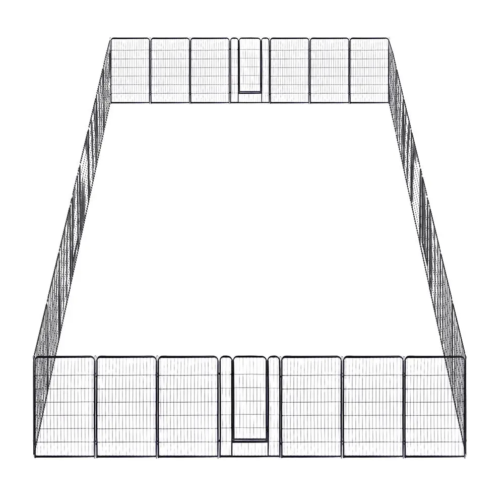 Yescom Heavy Duty Dog Playpen 48" Tall 32-Panel Puppy Pen Metal 1