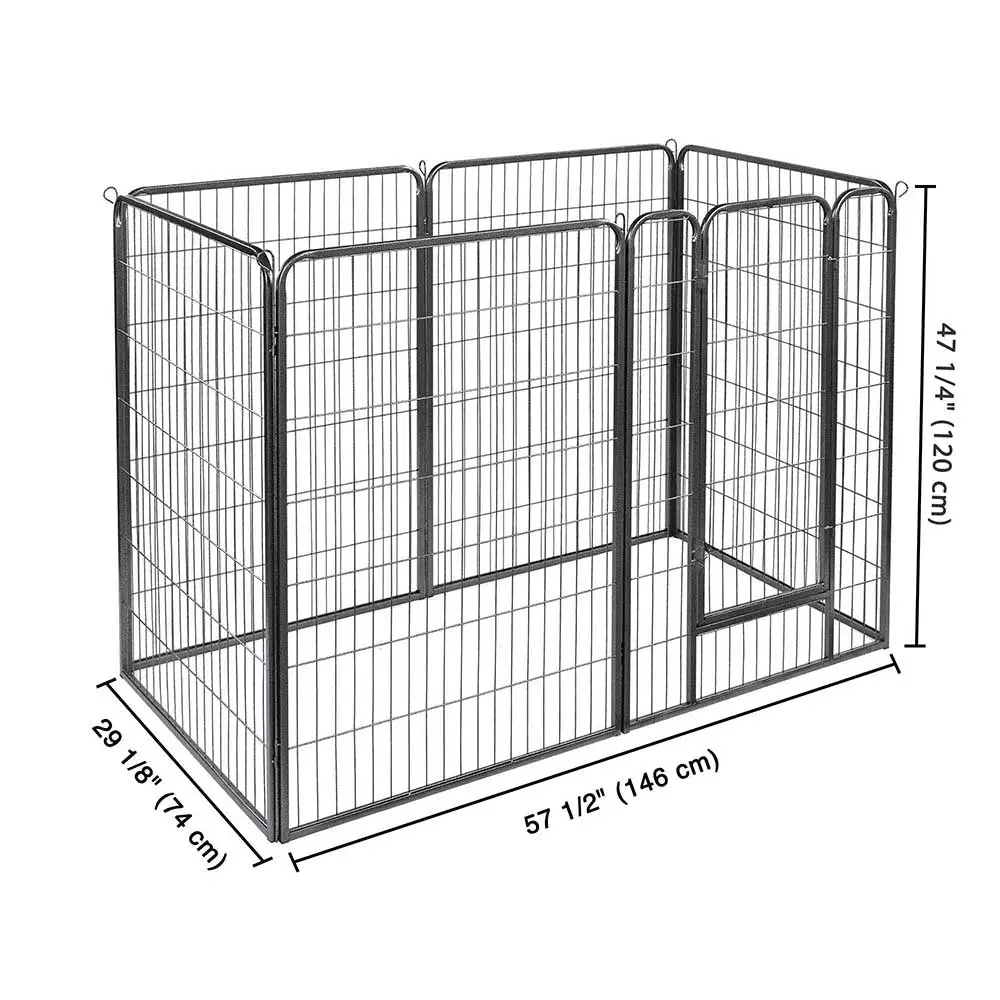 Yescom Heavy Duty Dog Playpen 48" Tall 6-Panel Puppy Pen Metal 2