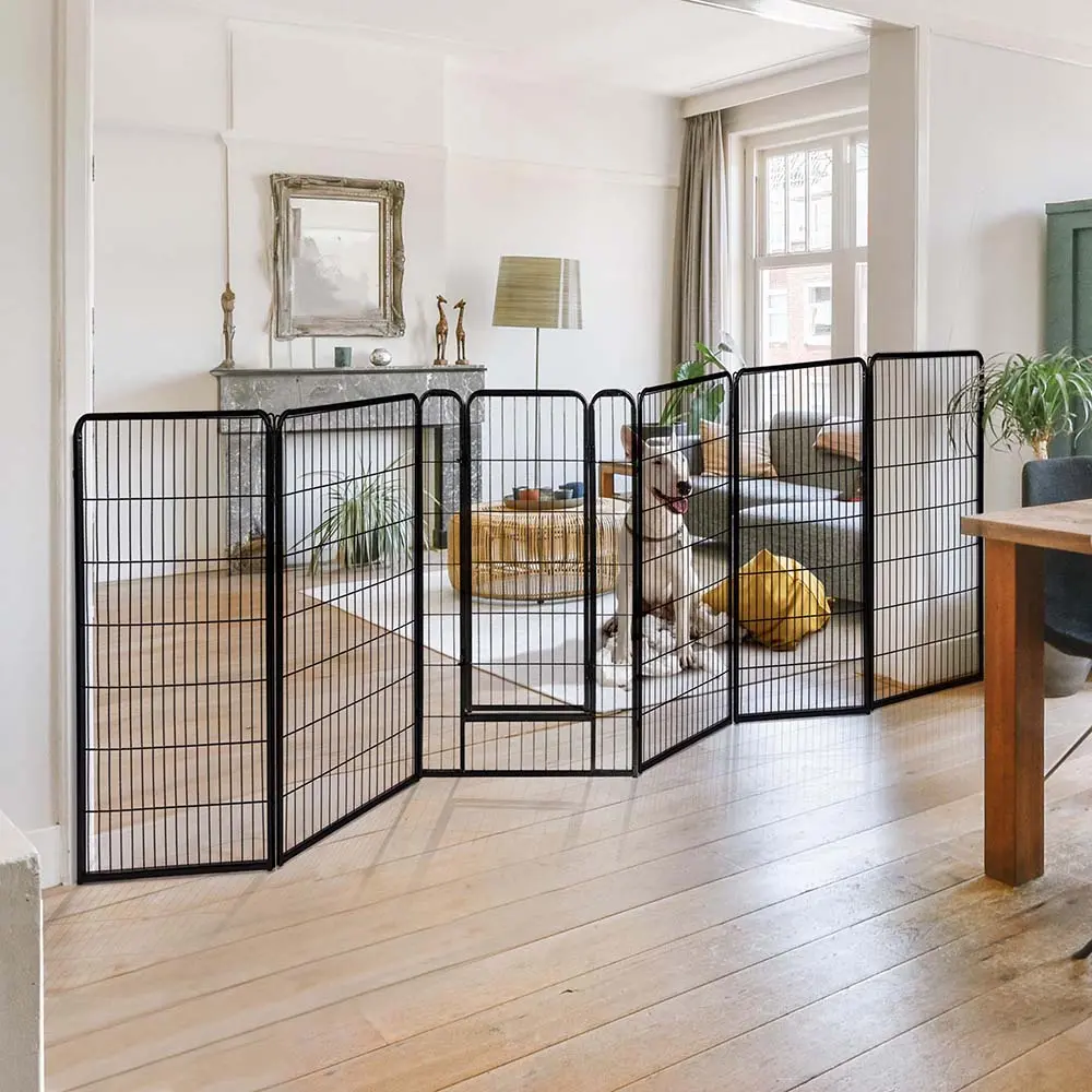 Yescom Heavy Duty Dog Playpen 40" Tall 16-Panel Puppy Pen Metal 1