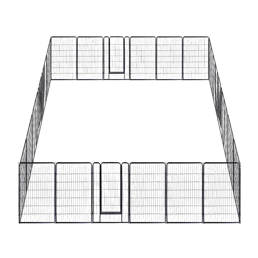 Yescom Heavy Duty Dog Playpen 48" Tall 24-Panel Puppy Pen Metal 1