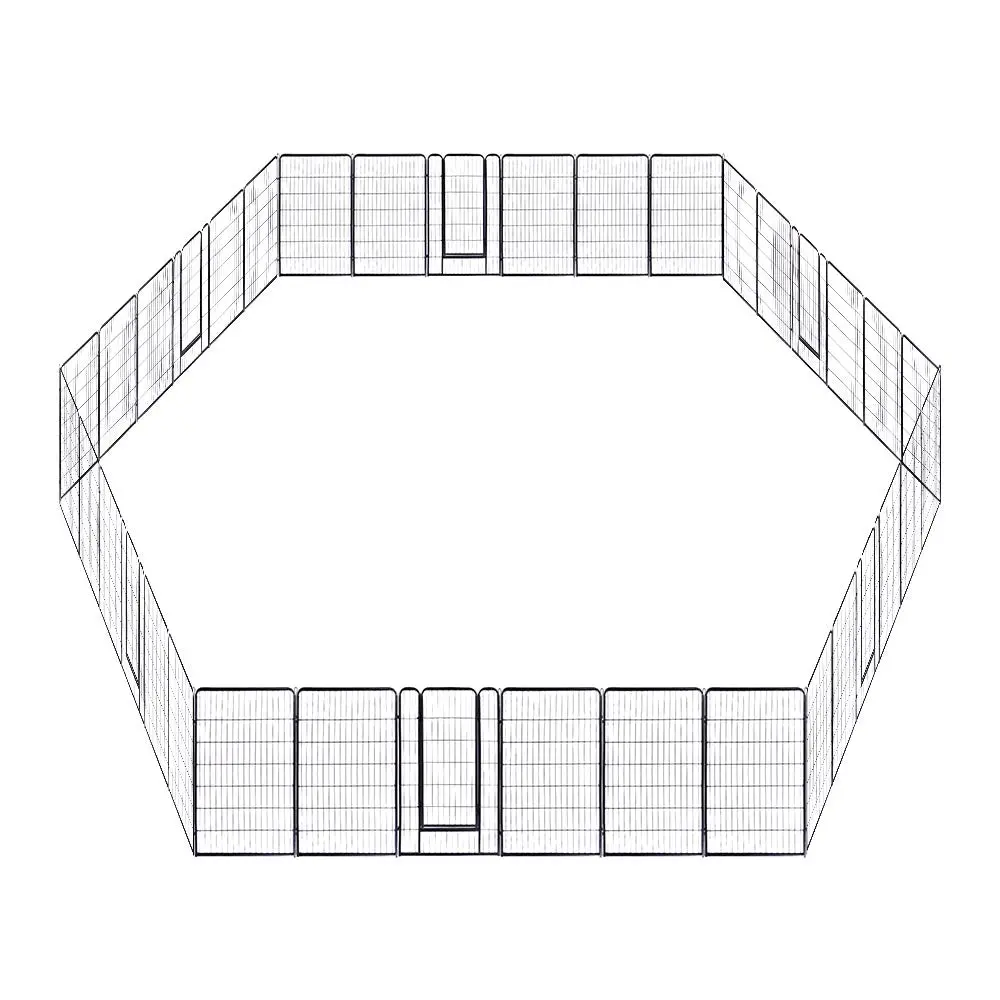 Yescom Heavy Duty Dog Playpen 48" Tall 36-Panel Puppy Pen Metal 1