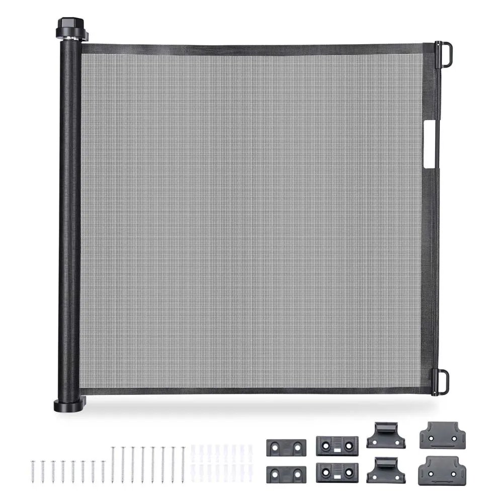 Yescom Retractable Dog Gate For Stairs 118"X39" 1