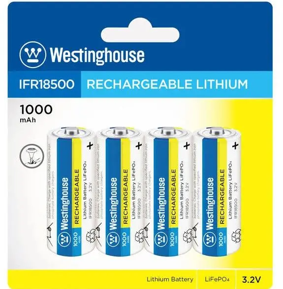 18500 Battery 4-Pack (Long Lasting) 1