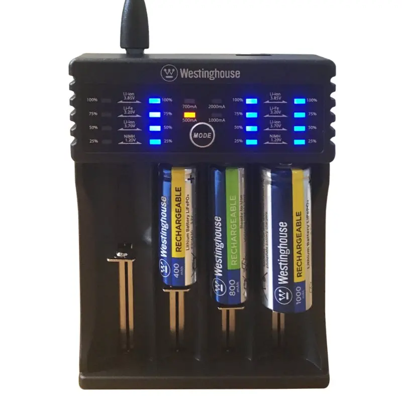 Battery Charger 4- Slot For All Also Fits Sizes:10440-26700 - (Includes 18650) Universal Charger 1
