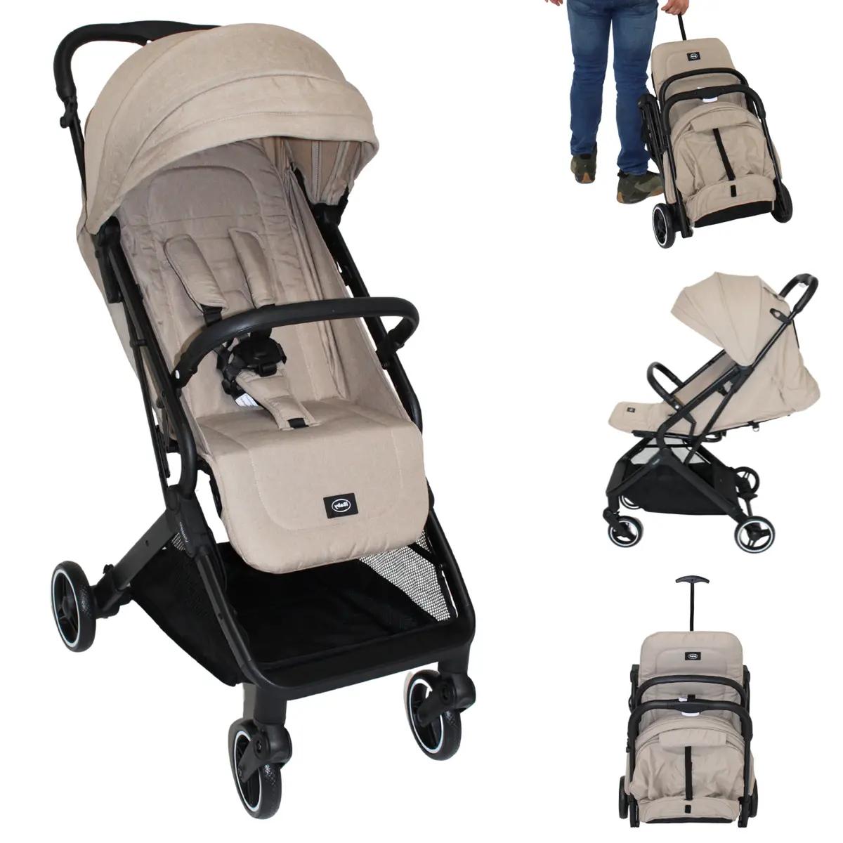 Carriola Ibaby Viaggio Plegable Tipo Maleta Ligera Compacta 4