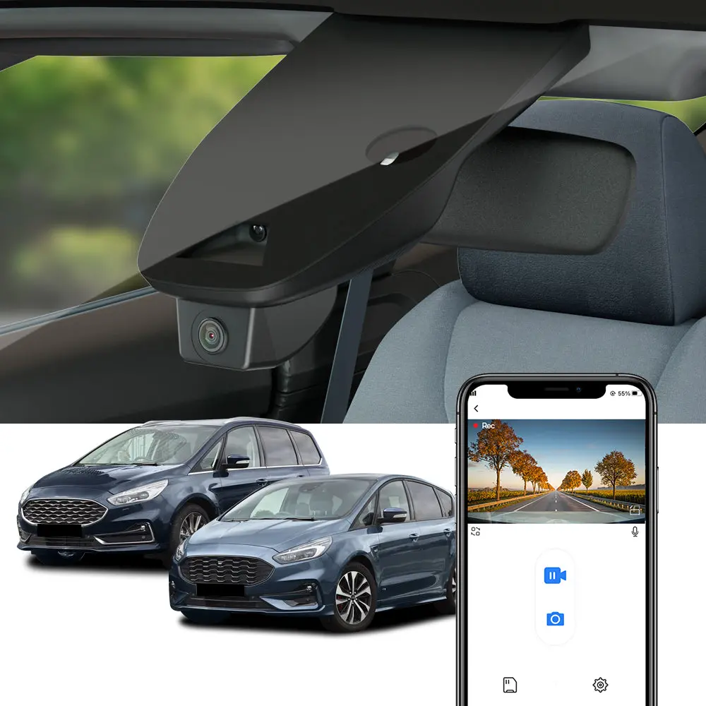 Fitcamx Dash Cam For Ford Galaxy S-Max 2019-2023 1