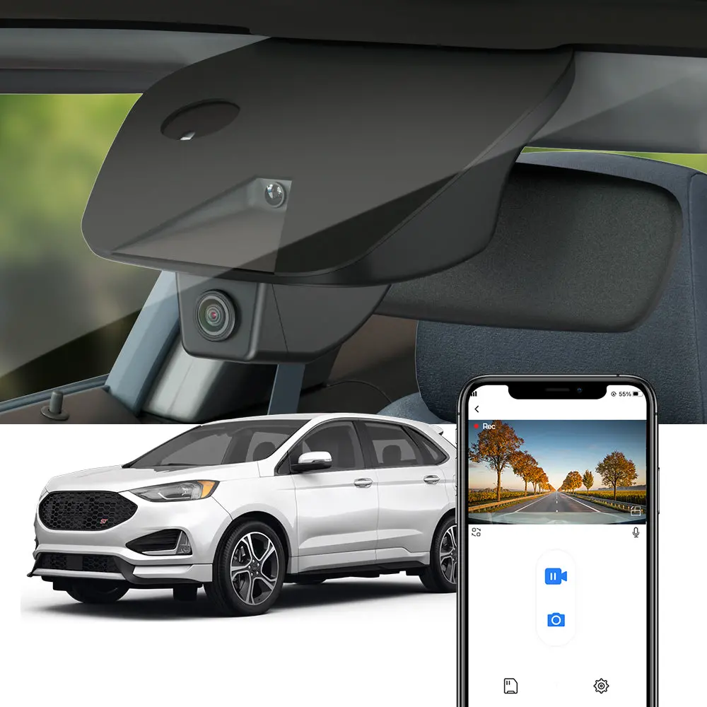 Fitcamx Dash Cam For Ford Edge 2019-2025 1