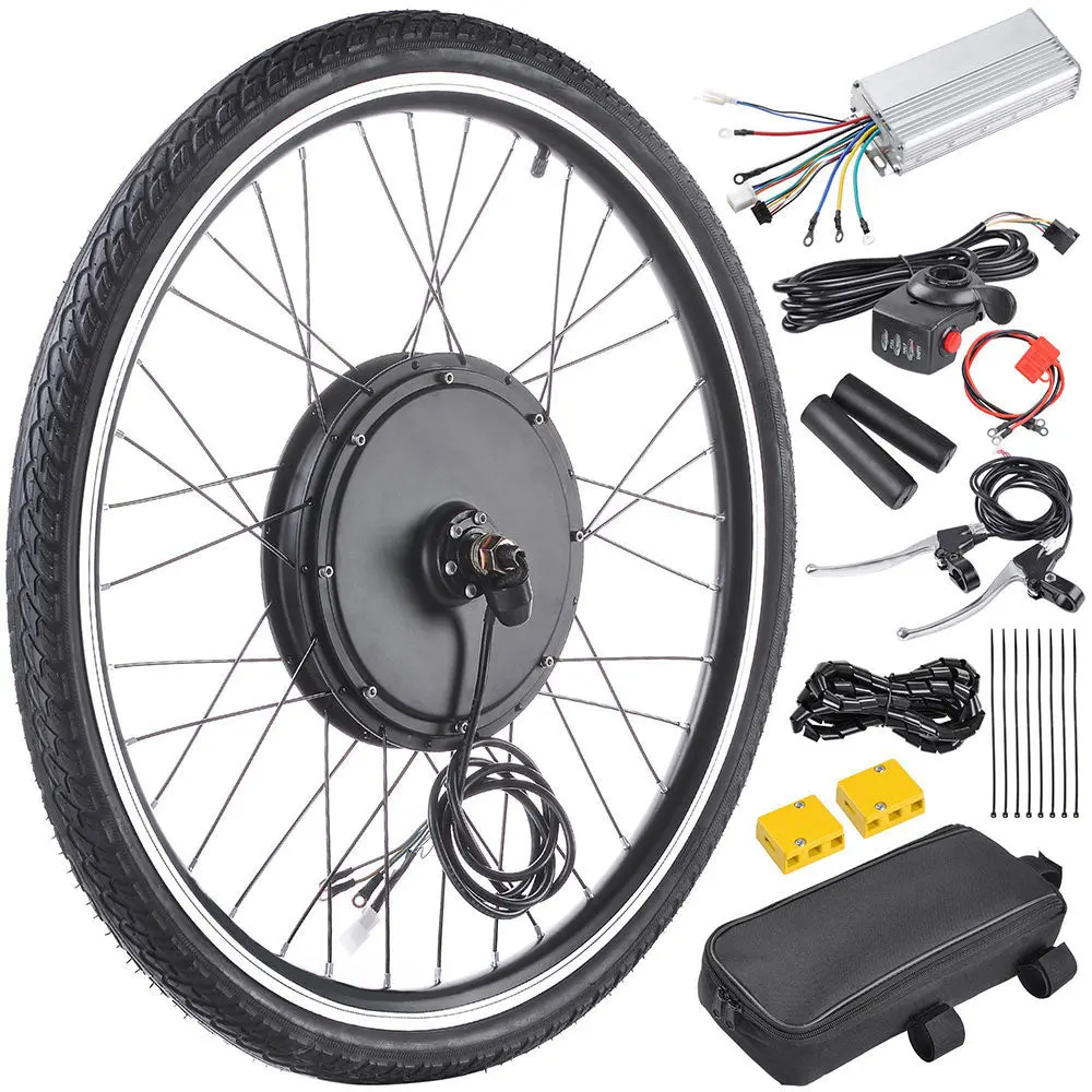 Yescom Brushless Electric Bicycle Engine, 48V 1000W Front Wheel Hub Motor Kit 1