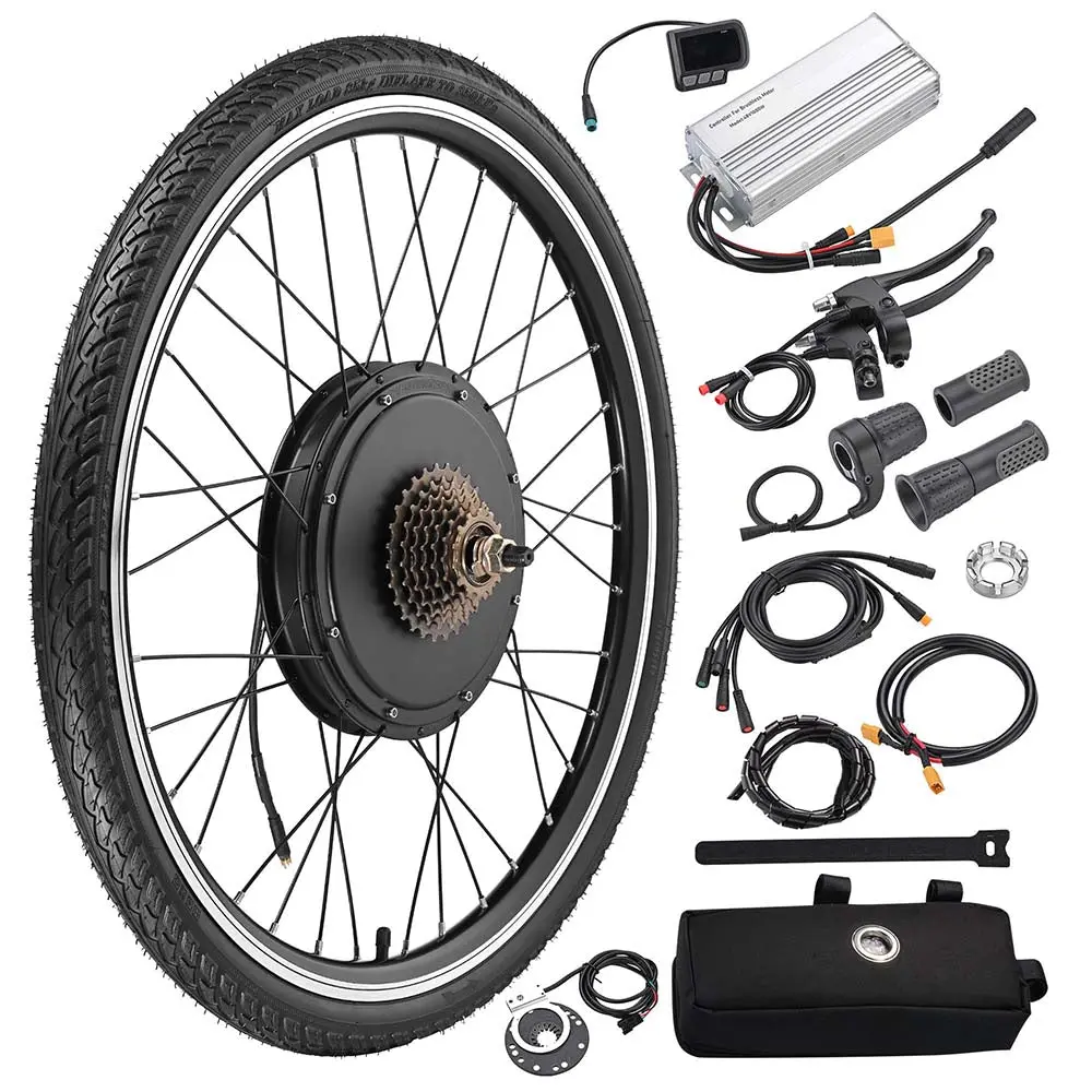 Yescom 26In Rear Electric Bicycle Motor Conversion Kit 48V 1000W 1