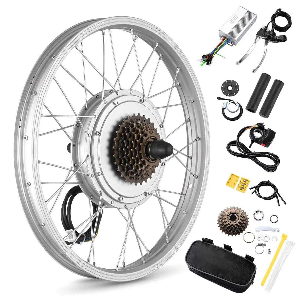Yescom 20" Electric Bicycle Motor Rear Wheel Kit 36V 750W 1